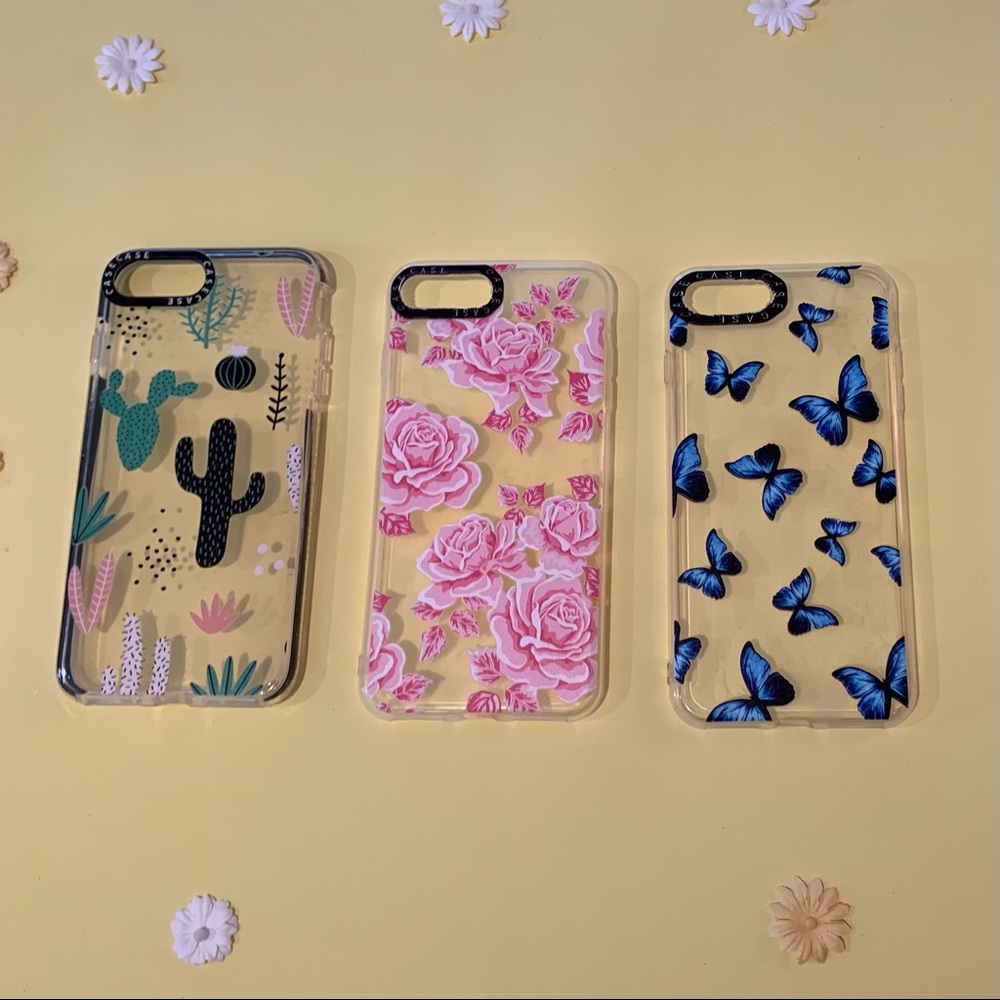 Butterfly Rose Cactus Prints iPhone 7/8 Plus Cases